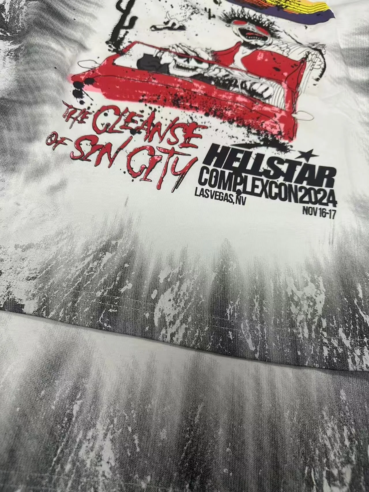 771#White I P54 In Stock Hellstar 、 T （fabric):32 240 Sizes（size）：S-M- L- X L （colour）：White 👉 👉 👉